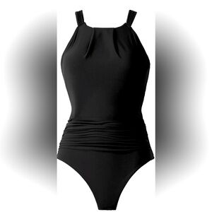 Black Magicsuit Amelia Open Back One-Piece Swimsuit